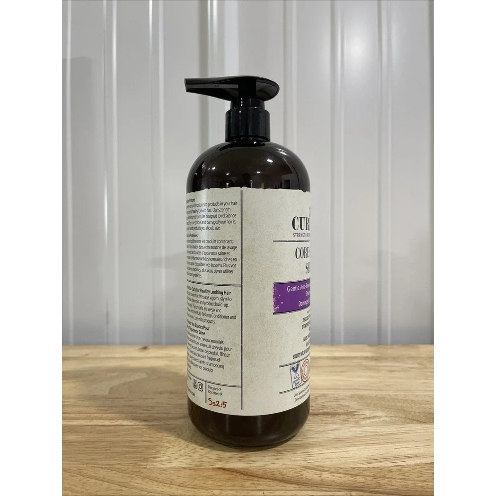 Curlsmith Core Strength Shampoo 32 oz Jumbo Pump Nozzle Vegan USA Made Hair